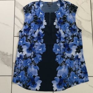 The Limited Blue Cuff Sleeve Blouse Size Medium